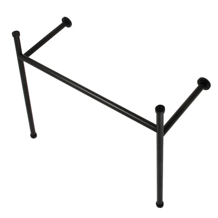 Fauceture Stainless Steel Console Sink Legs, Matte Black VPB39170